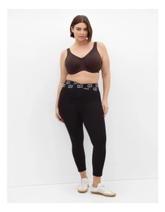 Underwire Sports Bra in Chocolate