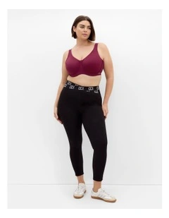 Underwire Sports Bra in Dark Cherry