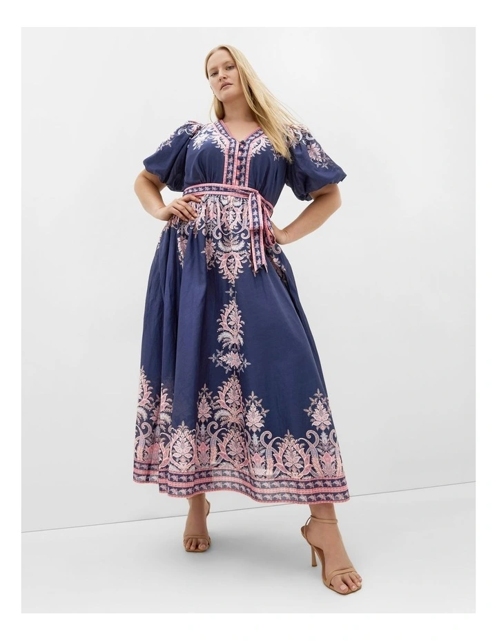 Higher Love Maxi Dress in Navy image 1