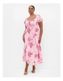 Shayla Print Maxi Dress in Pink