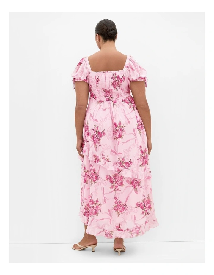 Shayla Print Maxi Dress in Pink image 2