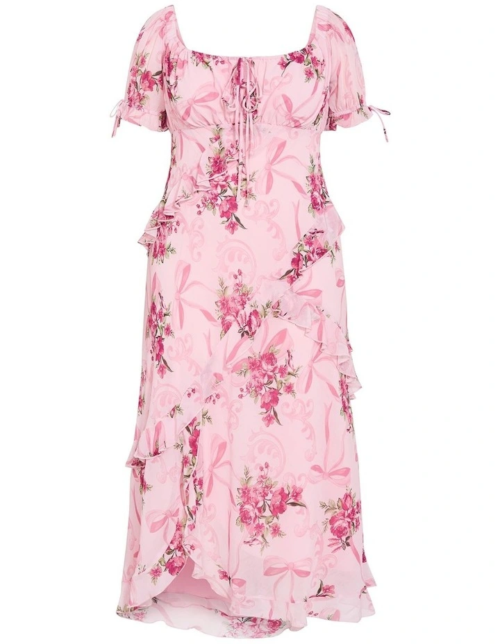 Shayla Print Maxi Dress in Pink image 3