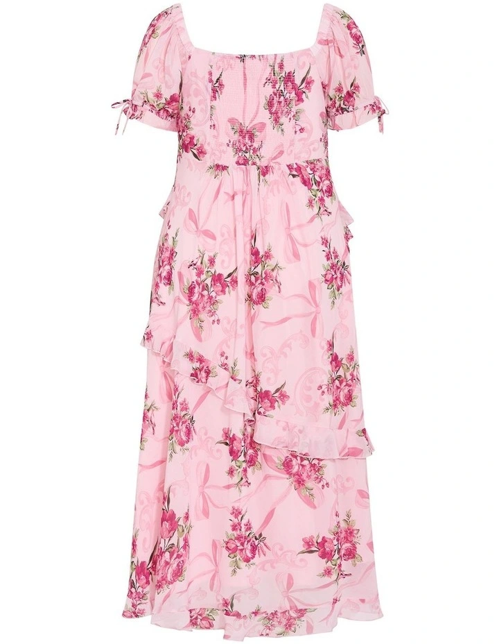Shayla Print Maxi Dress in Pink image 4