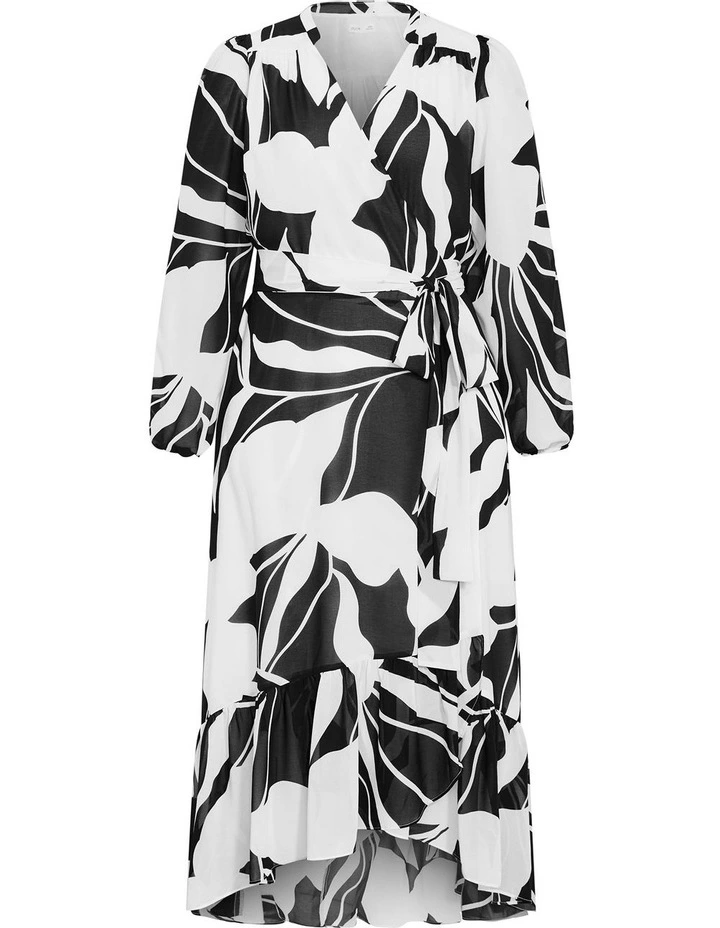 Enthral Me Print Maxi Dress in Ivory image 3