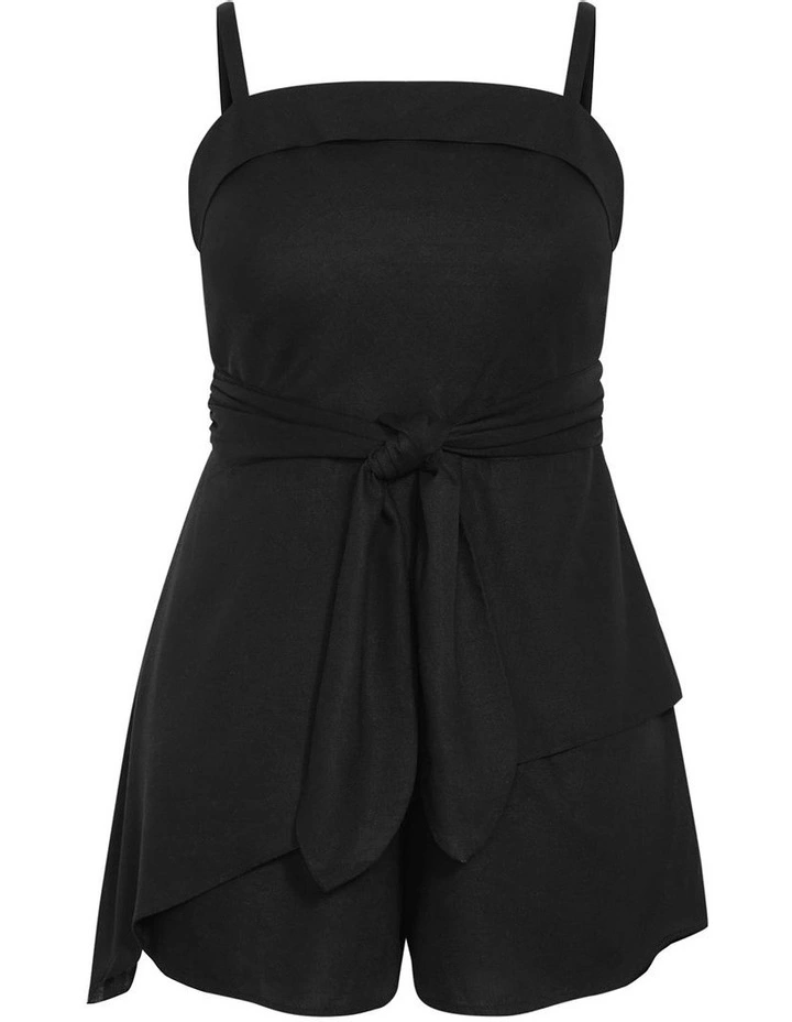 Laura Playsuit in Black image 3
