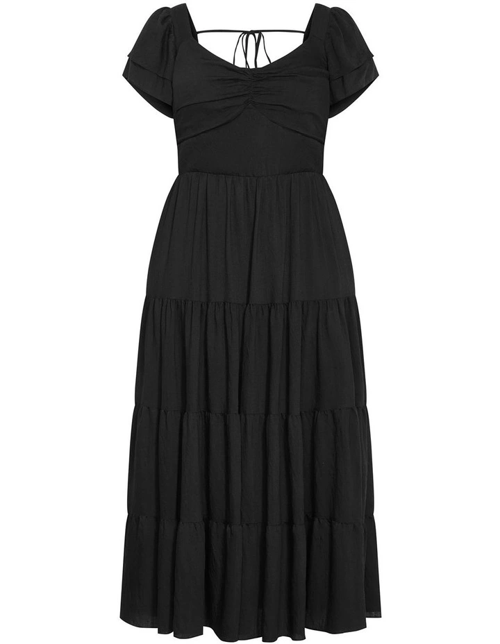 Leo Tier Maxi Dress in Black image 3