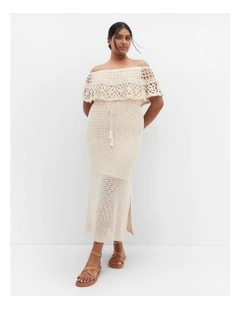 Callie Crochet Dress in naturaN
