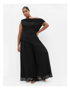 Skyla Wide Leg Pant in Black