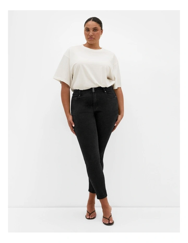 Harley Fit Clara Skinny Jean in Black Wash image 1