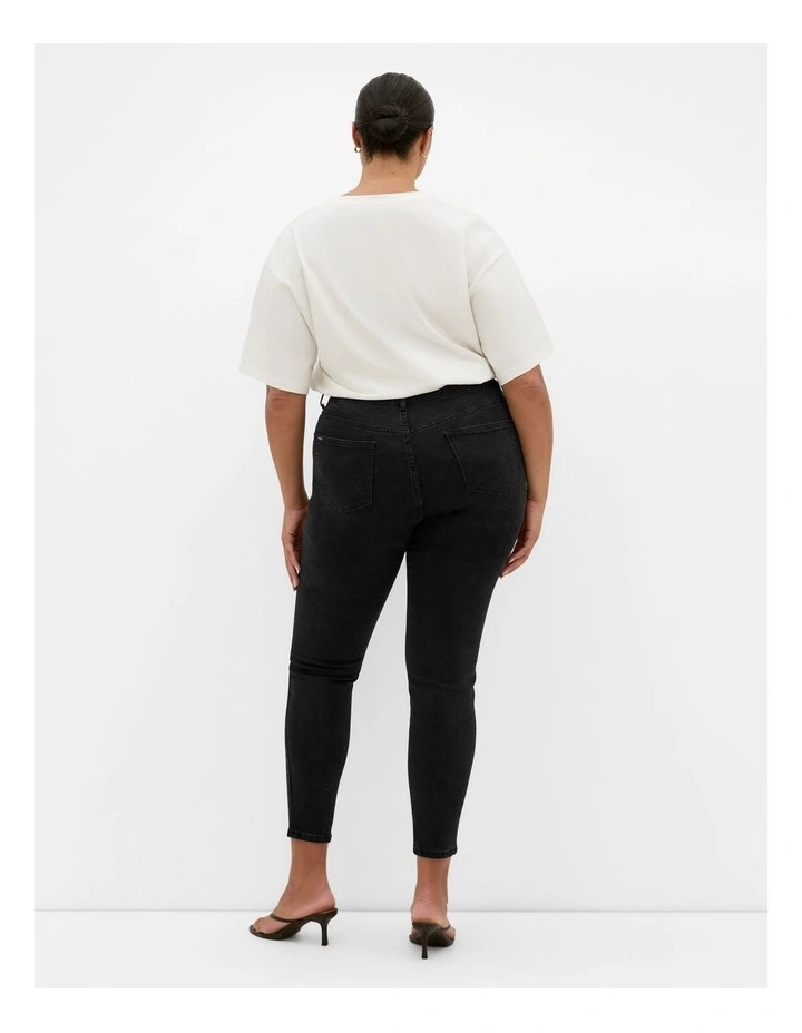 Harley Fit Clara Skinny Jean in Black Wash image 2