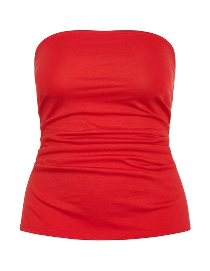 Tube Halo Top in Cherry Red image 3