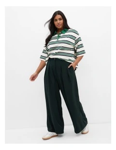 Rugby Polo Oversized Tee in Ivory