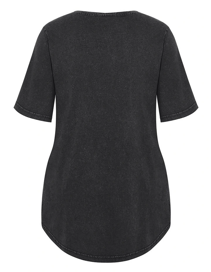 Ryan Tee in Black Wash image 4