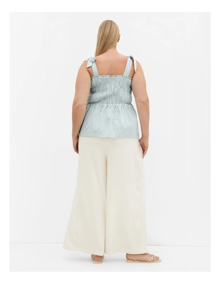 Cora Stripe Top in Sage image 2