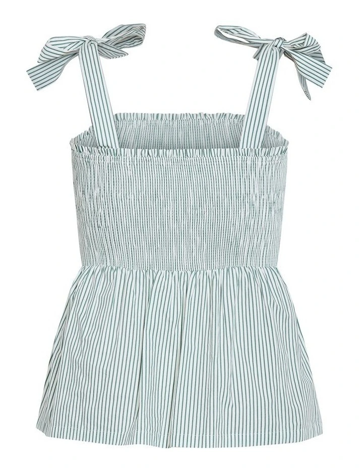 Cora Stripe Top in Sage image 4