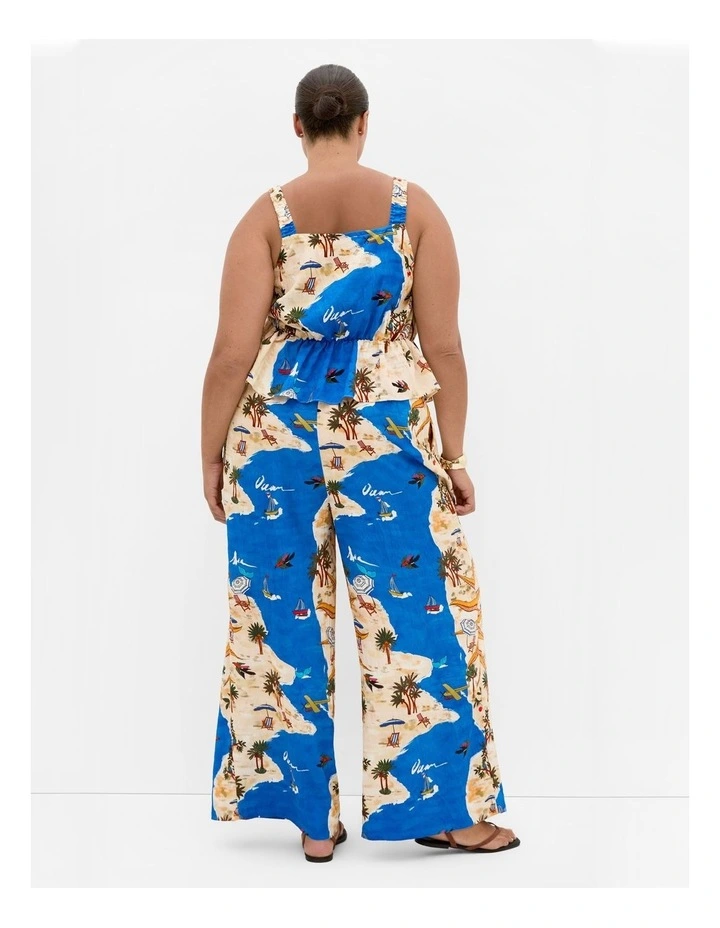 Capria Costa Rica Print Top in Multi image 2