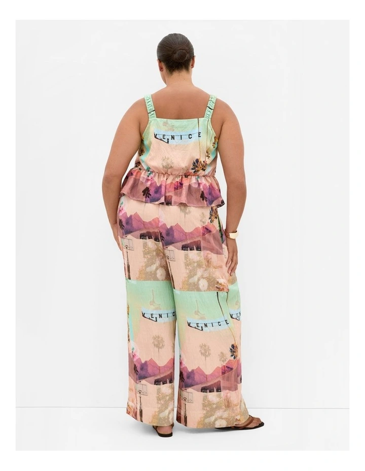 Capria Venice Print Top in Multi image 2