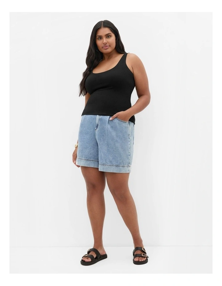 Amelia Tank Top in Black image 1