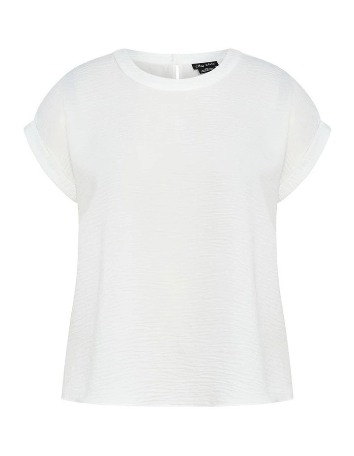 Alexandria Top in Ivory image 3