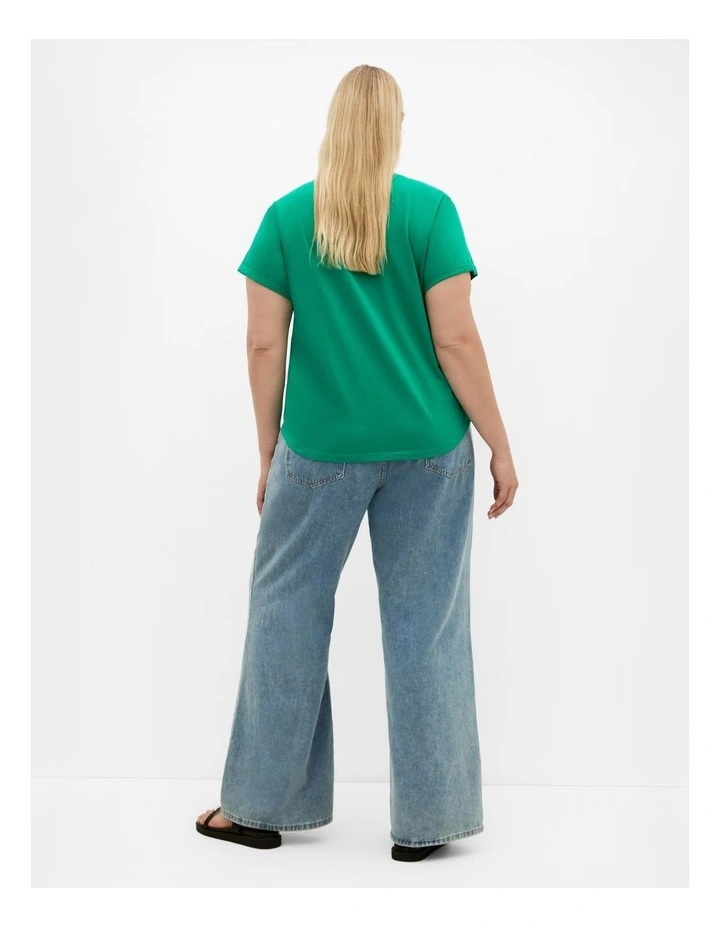 On Vacation Tee in Green image 2