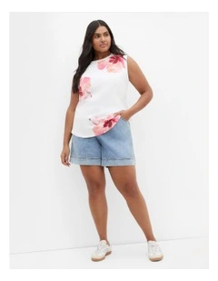 Festival Fleur Tank in Ivory