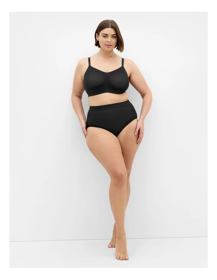 Signature Mesh Hi Brief in Black image 1