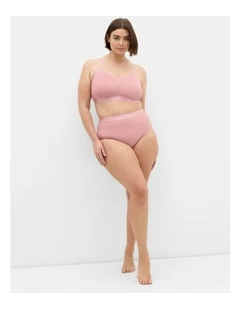 Signature Mesh Hi Brief in Vintage Rose