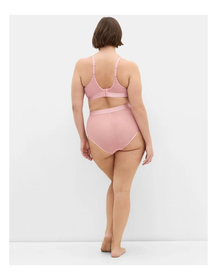 Signature Mesh Hi Brief in Vintage Rose image 2