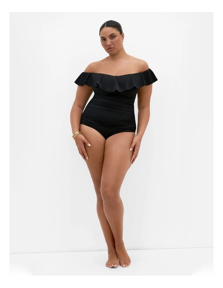 Amalfi Off Shoulder 1 Piece in Black image 1