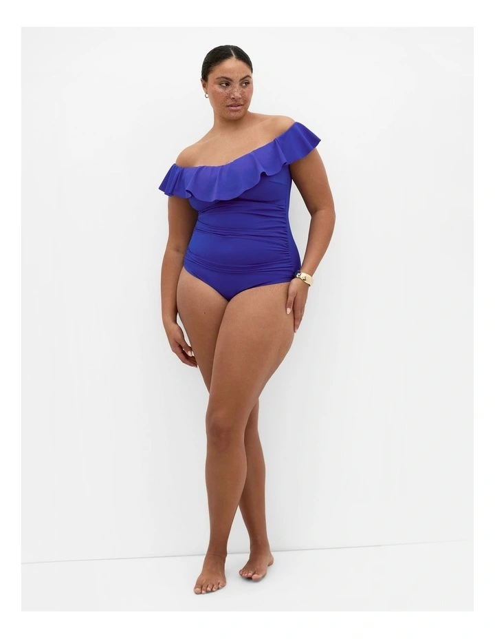 Amalfi Off Shoulder 1 Piece in Cobalt Blue image 1