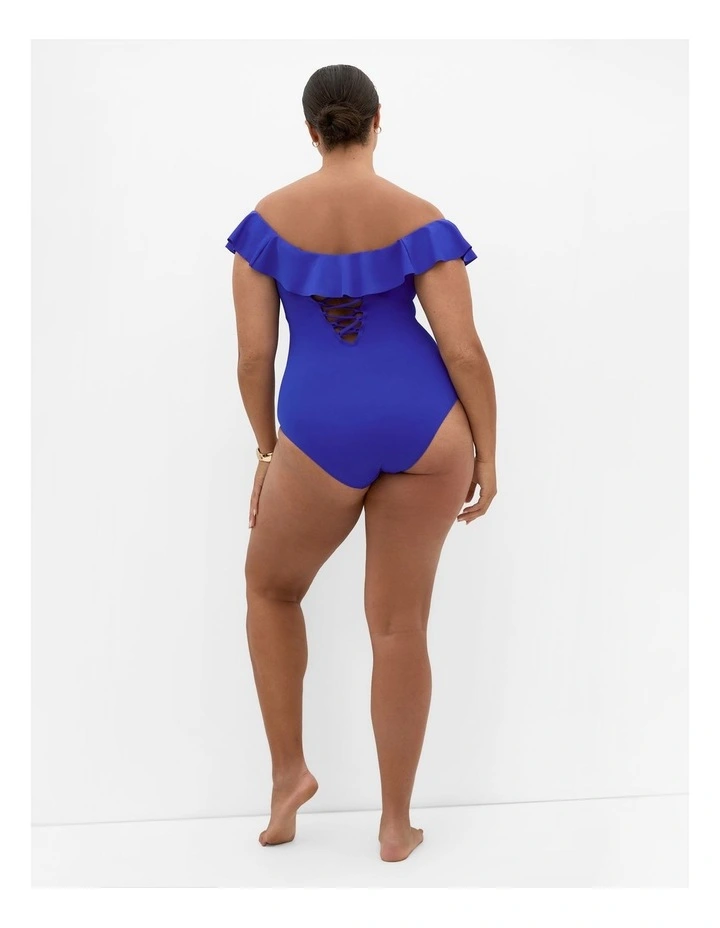 Amalfi Off Shoulder 1 Piece in Cobalt Blue image 2