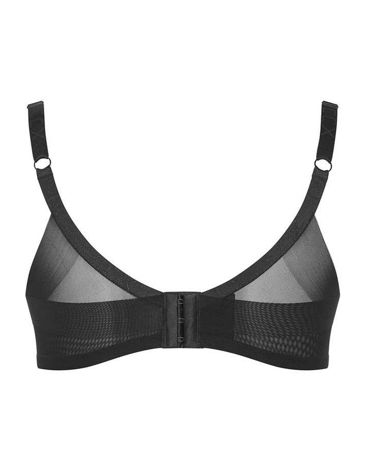 Signature Mesh T-shirt Bra in black image 4