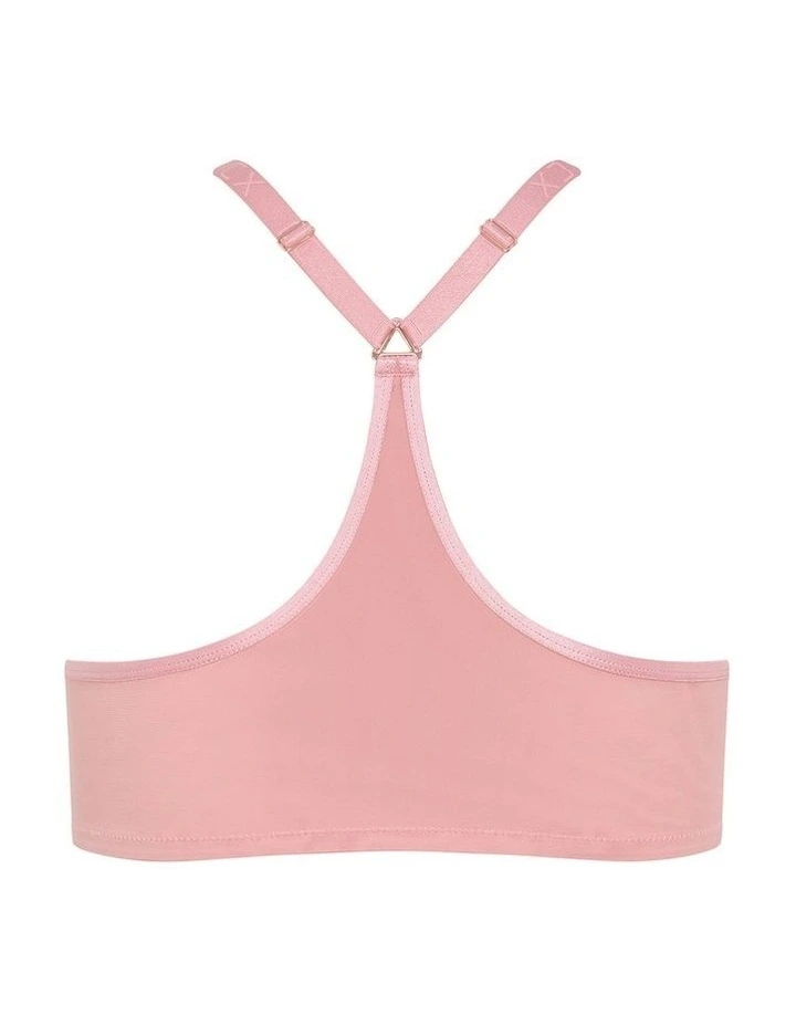 Signature Mesh Plunge Underwire Bra in Vintage Rose image 4