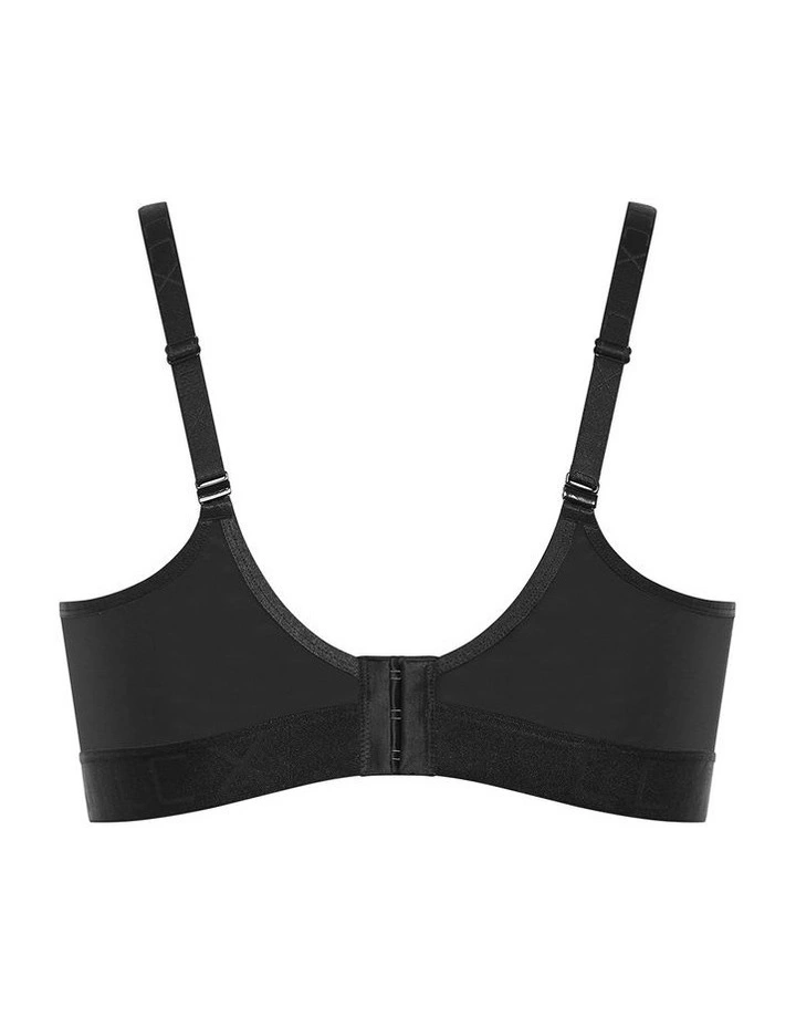Signature Mesh Wireless Bra in Black image 4