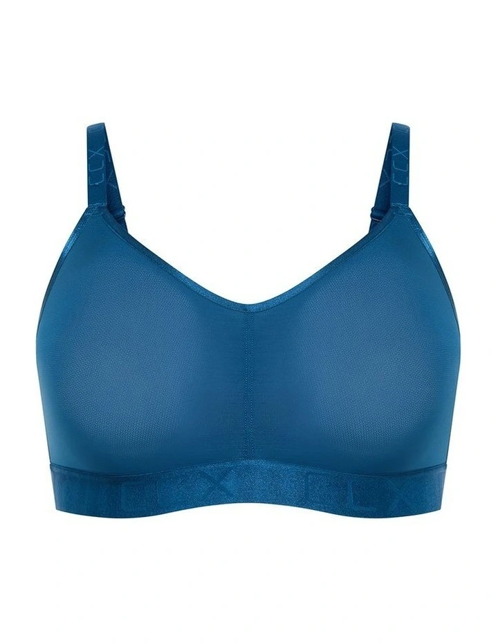 Signature Mesh Wireless Bra in Posiedon image 3