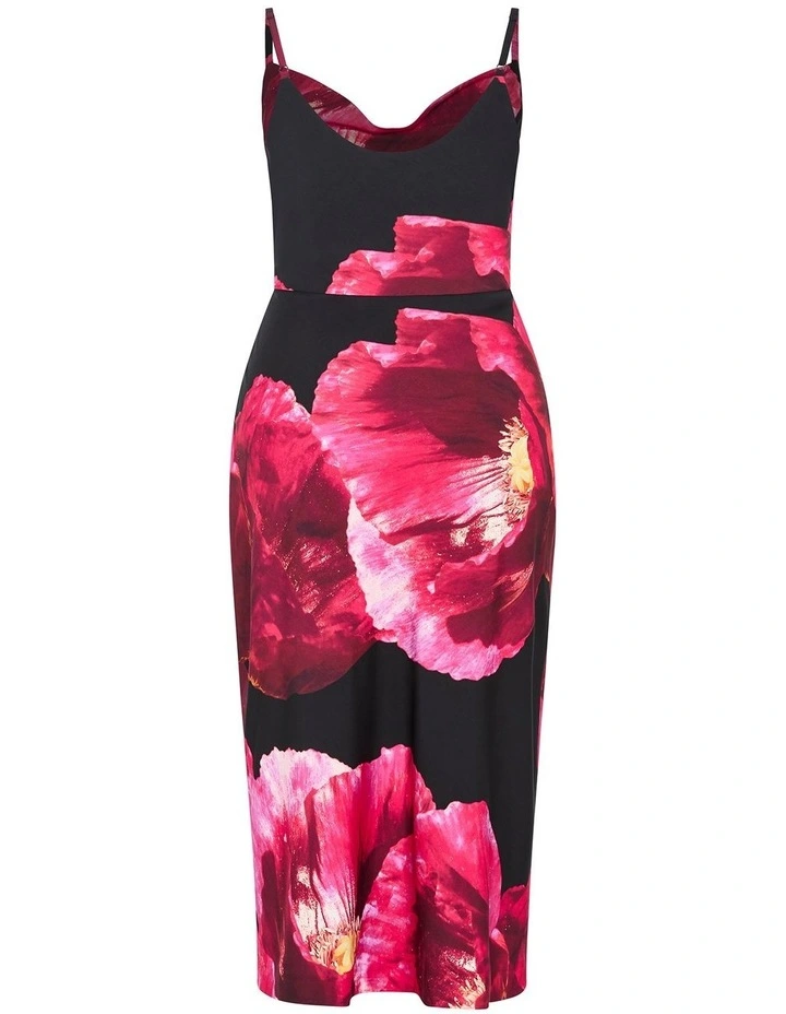 Mariana Print Dress in Magenta Fl image 4