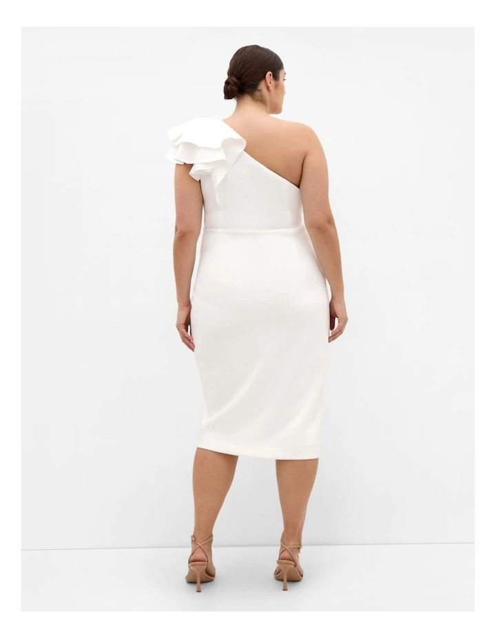 Milani One Shoulder Dress in Ivory image 2