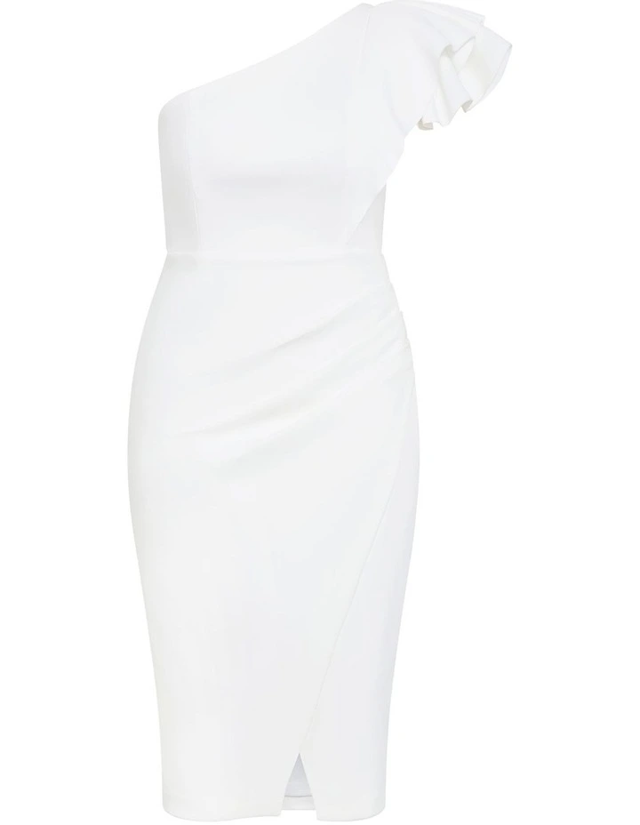 Milani One Shoulder Dress in Ivory image 3