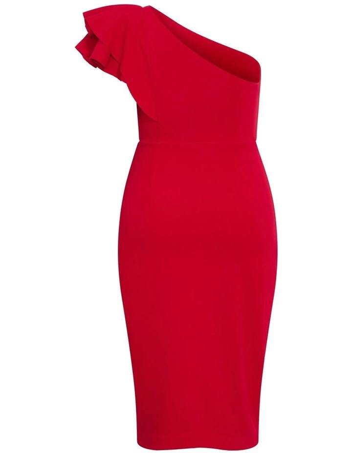 Milani One Shoulder Dress in Love Red image 4