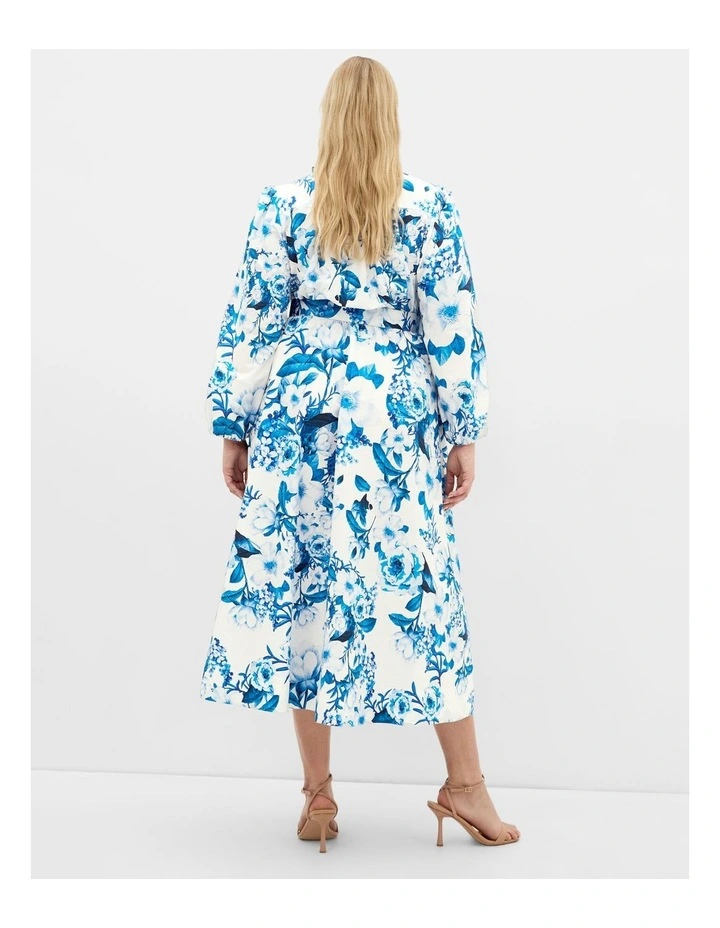 Elysia Print Midi Dress in Bluebell image 2