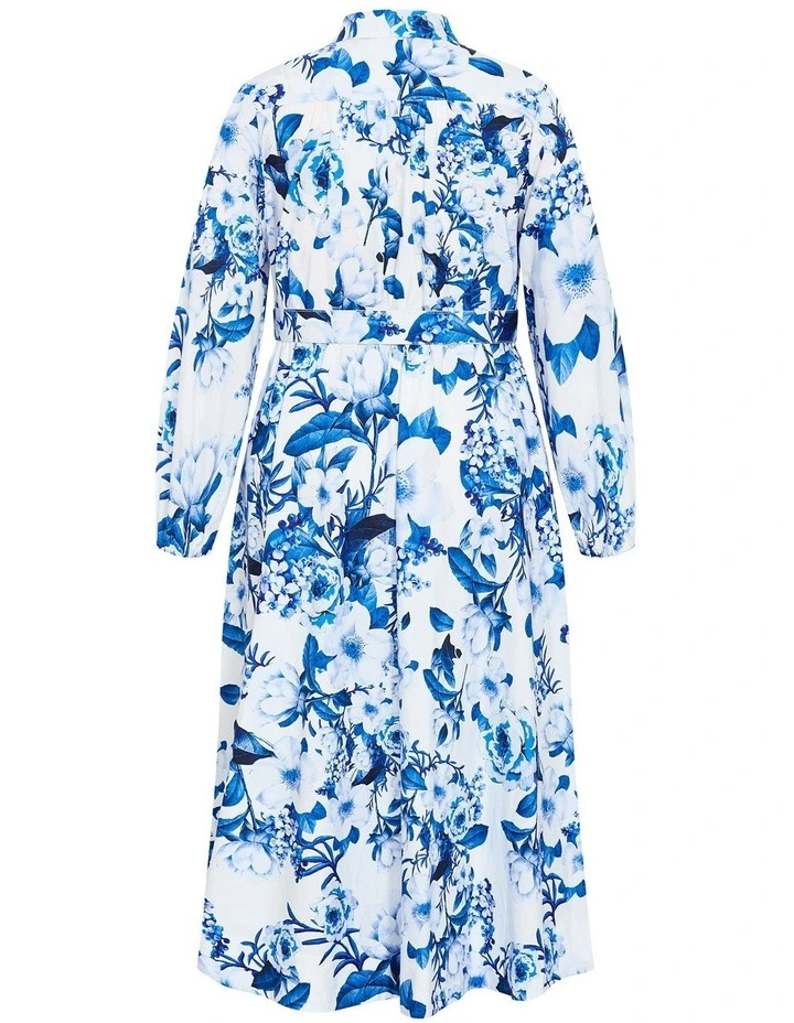 Elysia Print Midi Dress in Bluebell image 4