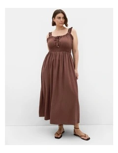Irina Maxi Dress in Chocolate