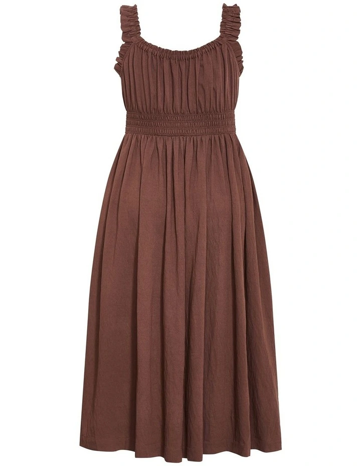 Irina Maxi Dress in Chocolate image 4