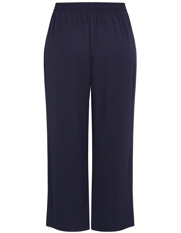 Side Hearts Wide Leg Pant in Navy image 4