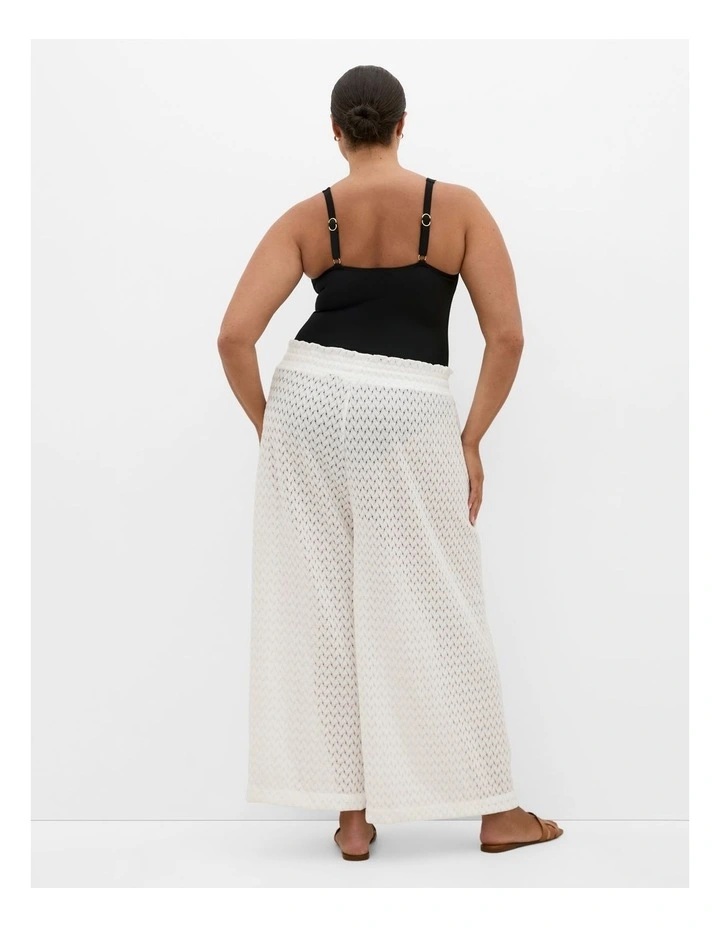 Andros Jacquard Knit Pant in Ivory image 2