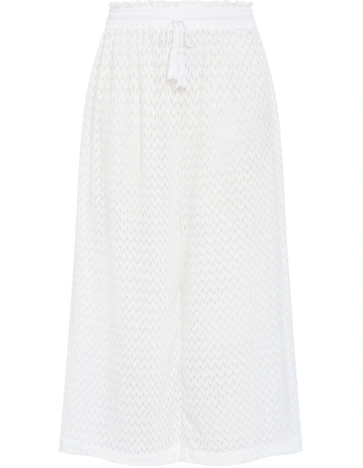 Andros Jacquard Knit Pant in Ivory image 3