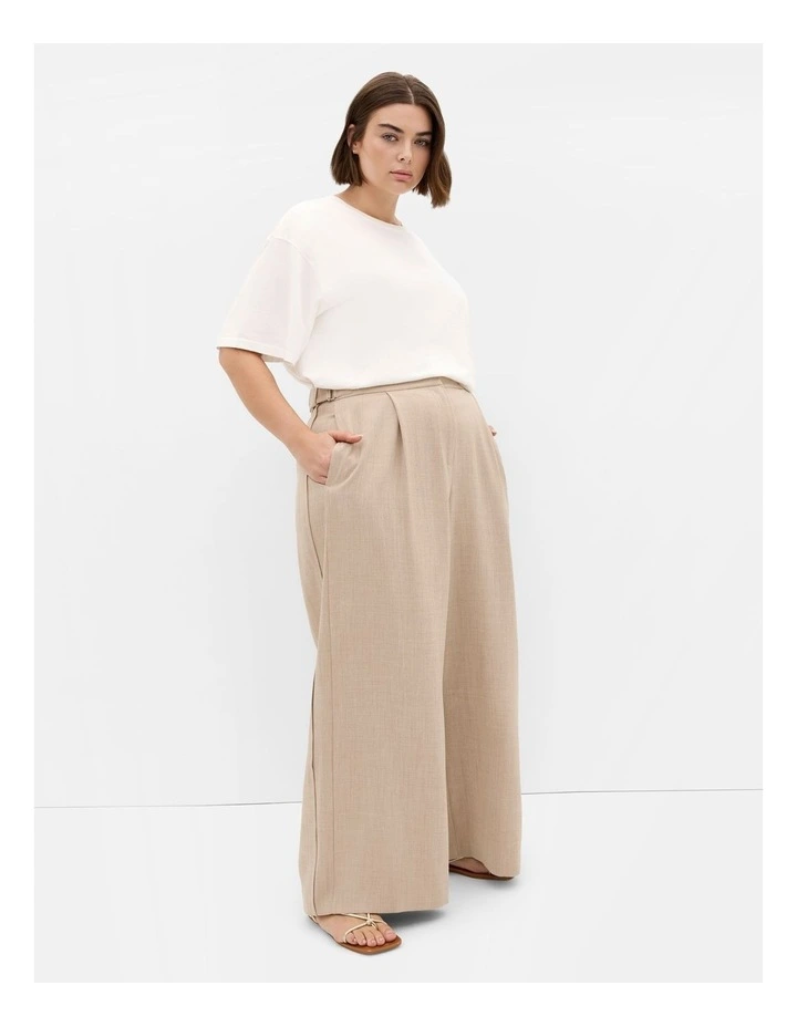 Alana Wide Leg Pant in Latte image 1