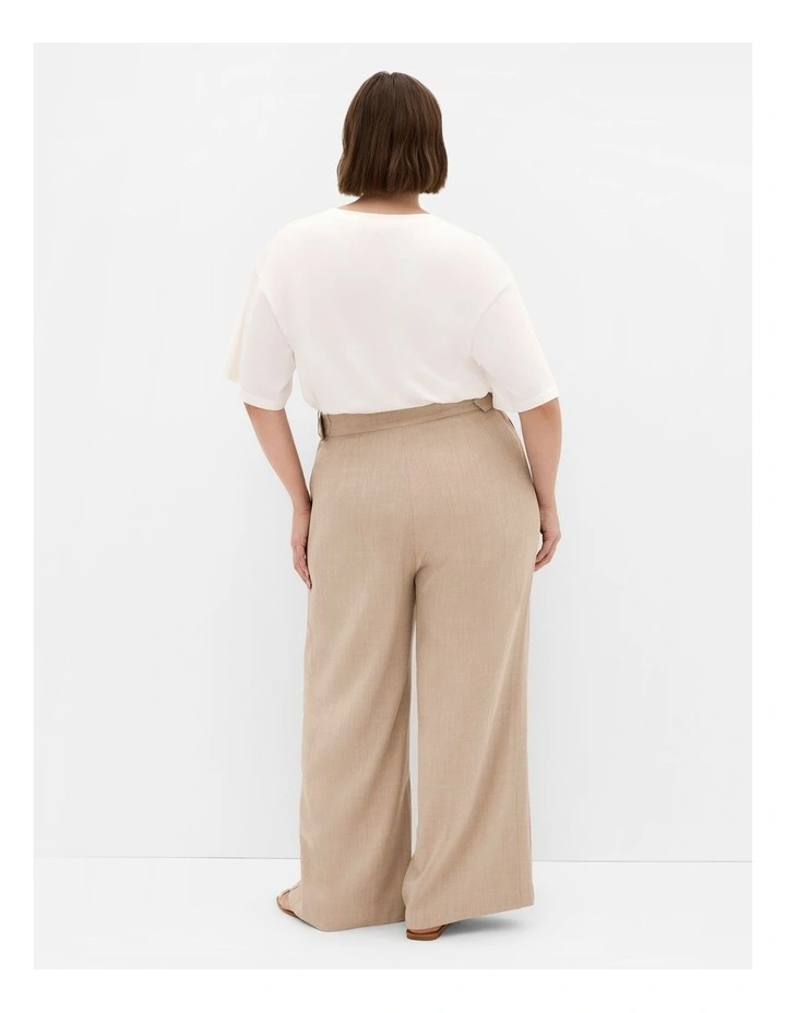 Alana Wide Leg Pant in Latte image 2