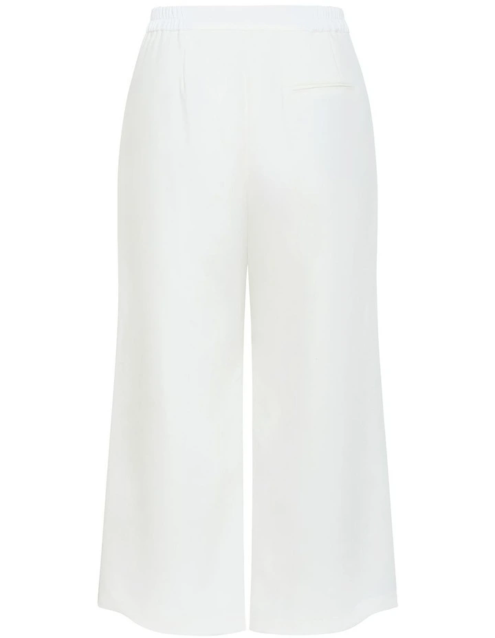 Ally Lined Wide Leg Pant in Ivory image 4