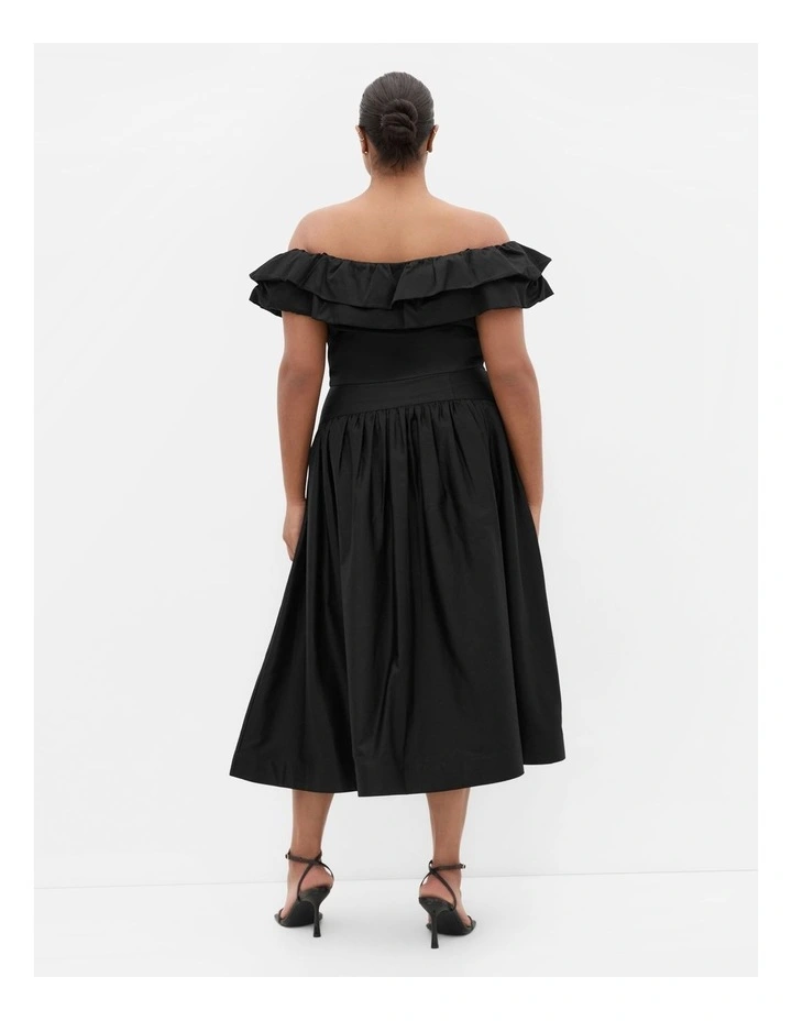Kaia Midi Skirt in Black image 2
